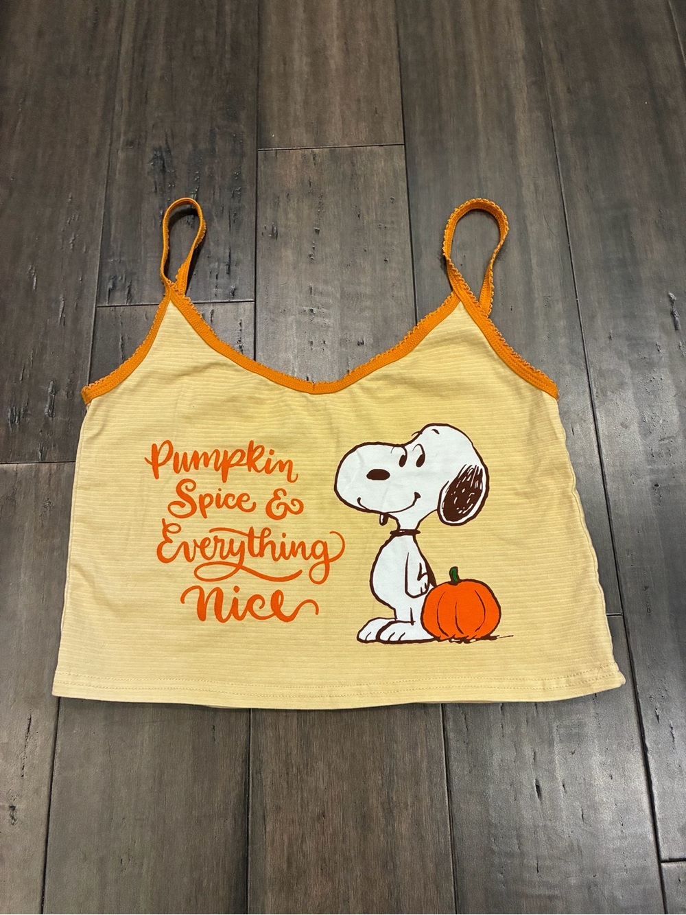 Snoopy Pumpkin Spice Sleep Cami size small
